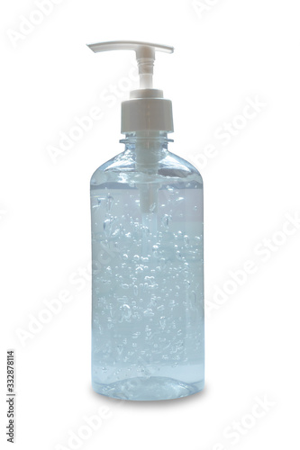 Alcohol gel for washing hands for disinfecting the white color gel virus