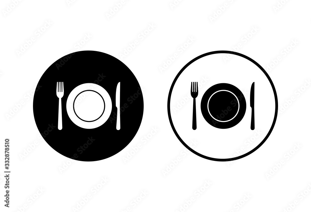 Restaurant icons set on white background.Fork, Spoon, and Knife icon. food icon. Eat Restaurant icons set on white background.Fork, Spoon, and Knife icon. food icon. Eat