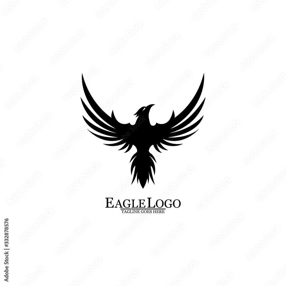 Fototapeta premium Eagle icon logo design vector template