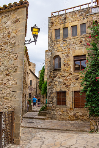 Old town of Pals in Girona  Catalonia  Spain.