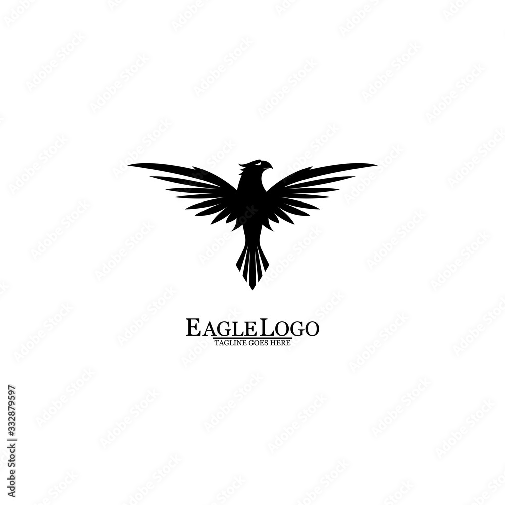 Obraz premium Eagle icon logo design vector template