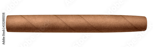 Realistic vector cigar isolated on white background