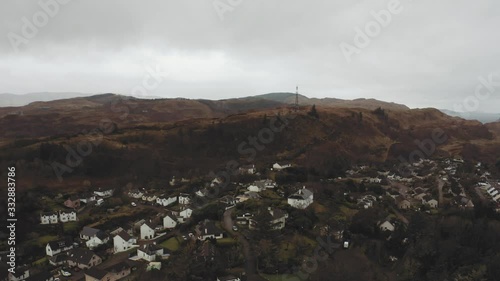 Aerial View Over Caltonhill in Oban photo