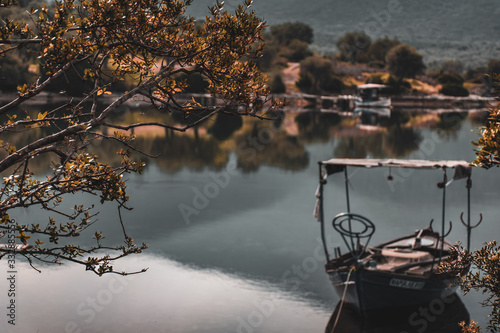 Fishing boats in a port