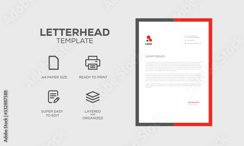 Letterhead Design Template print ready