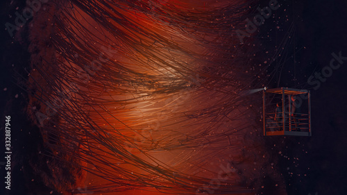 Obraz na płótnie Fanart - Epic Stranger Things Scene