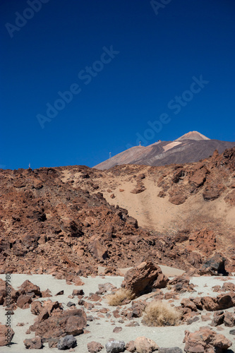 view of the volcano el teide