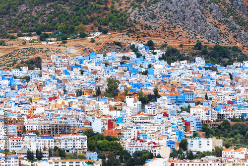View of the blue city of Chefchaouen, Morocco. © ggfoto