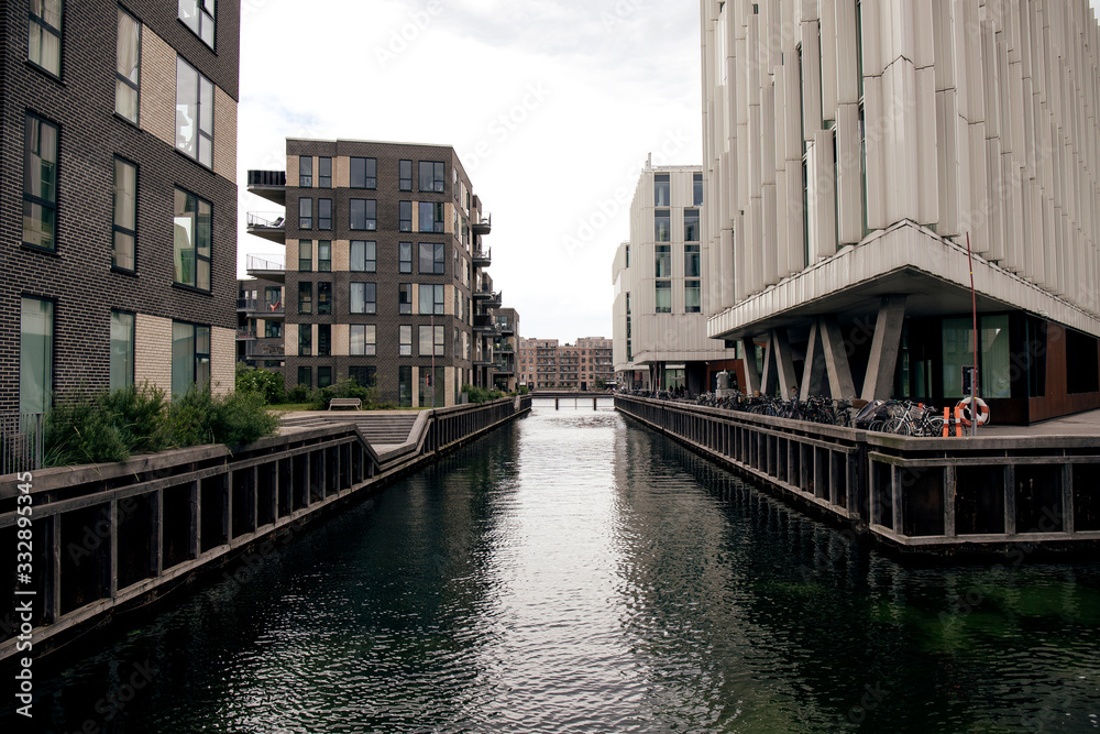 Naklejka premium The canal in Copenhagen