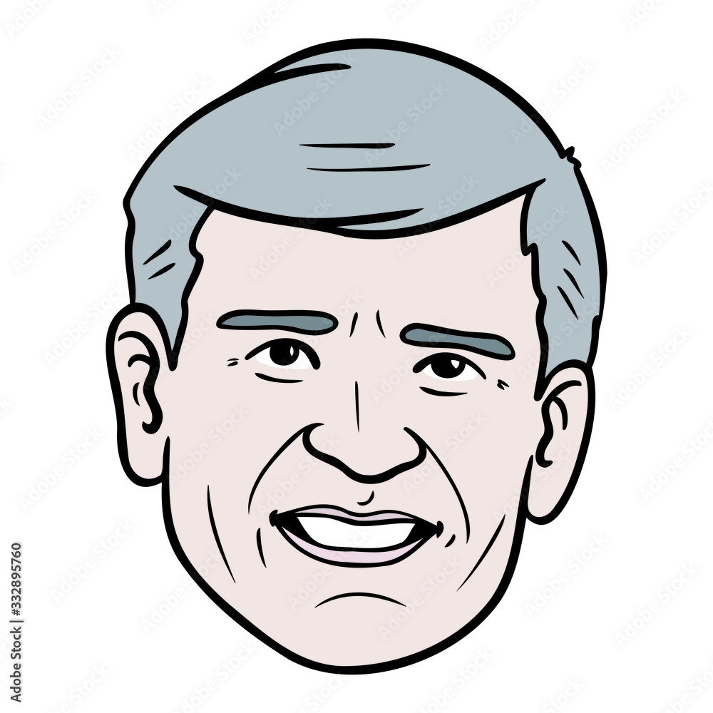 Male head with gray hair. old businessman, friendly, smiling, isolated, vectors. Male head with gray hair. old businessman, friendly, smiling, isolated, vectors.