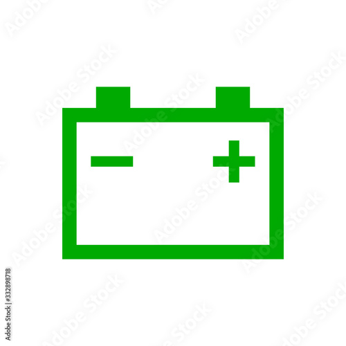 Autobatterie und Hintergrund