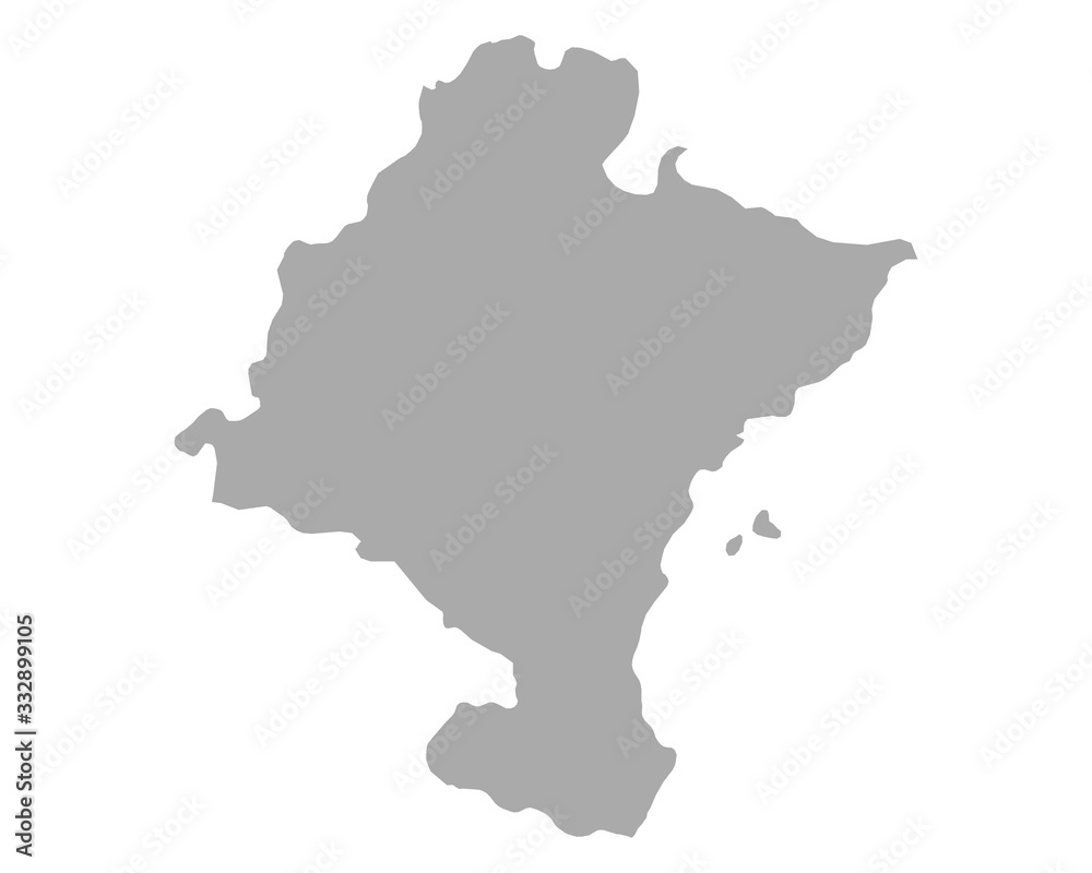 Karte von Navarra