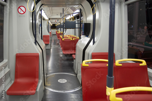 Photography Empty Subway Train From Vienna, Austria