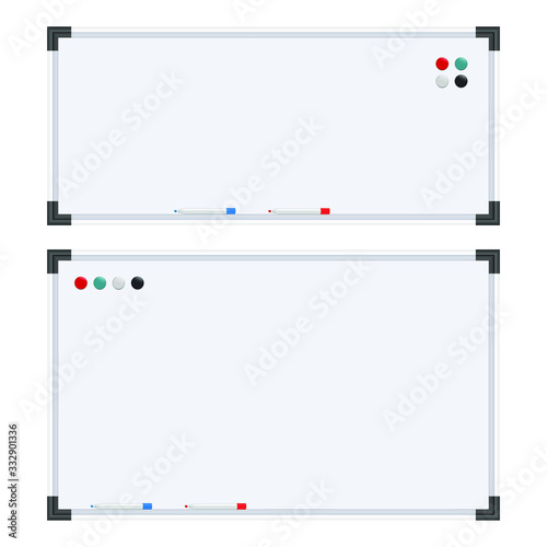 White board vector design illustration isolated on white background