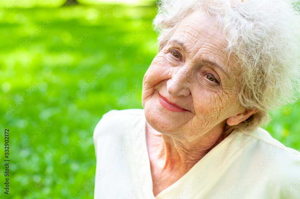 Portrait Of A Beautiful Happy Elderly Woman Stock Photo, Picture and  Royalty Free Image. Image 73550055.