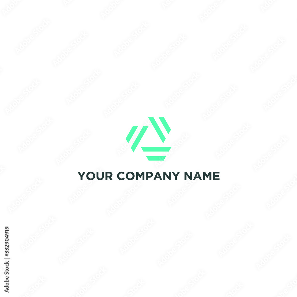 letter A geometric with cyan colors letter A geometric with cyan colors