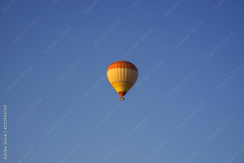 The great tourist attraction of Cappadocia - balloon flight. Cappadocia is known around the world as one of the best places to fly with hot air balloons. Goreme, Cappadocia, Turkey.