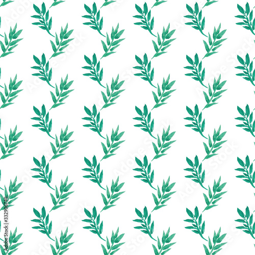 seamless pattern with leaves © Liliia