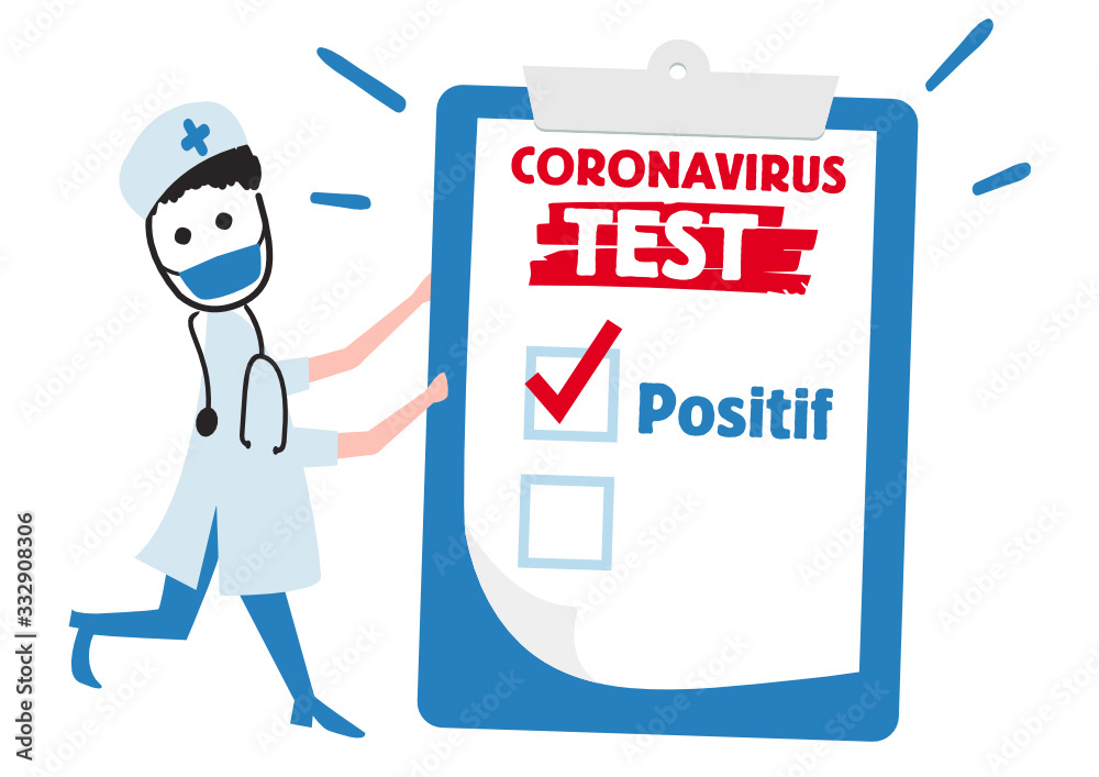 Test positif au coronavirus Test positif au coronavirus