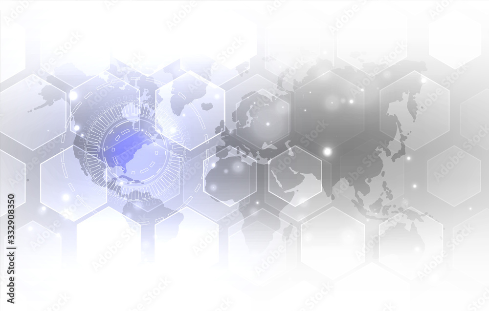 Abstract global technology Abstract global technology