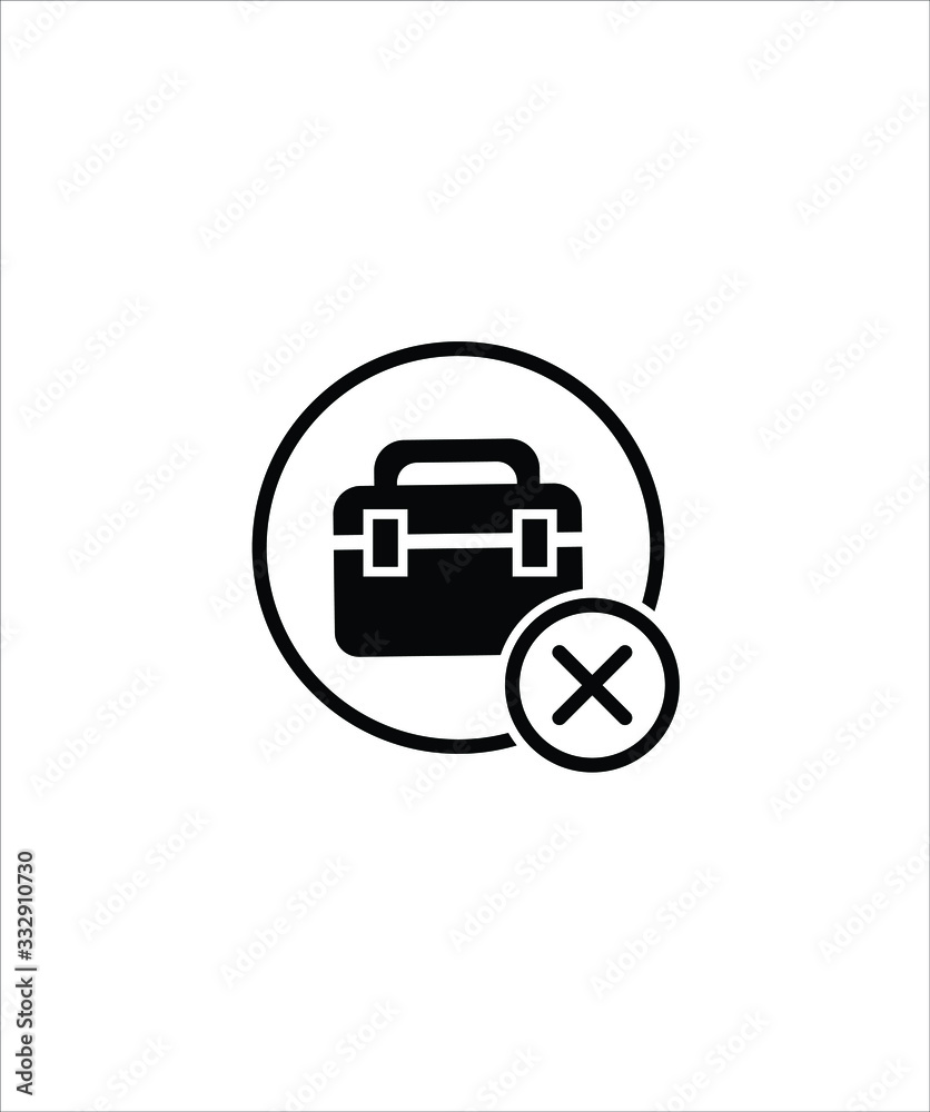 no job flat icon,vector best flat design icon. no job flat icon,vector best flat design icon.