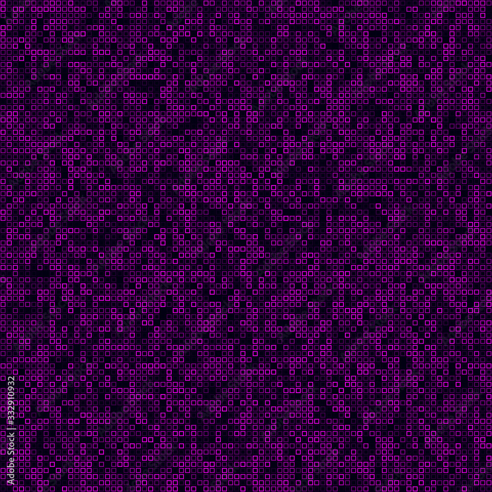 Futuristic tech pattern. Filled pattern of frames. Magenta colored seamless background. Elegant vector illustration. Futuristic tech pattern. Filled pattern of frames. Magenta colored seamless background. Elegant vector illustration.