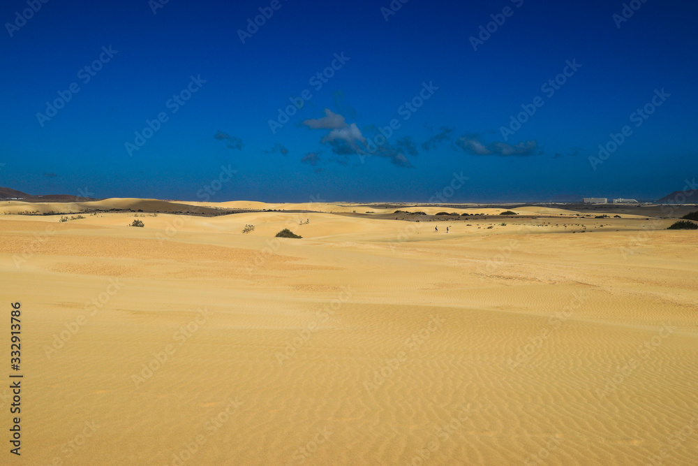 die Sanddünen von Corralejo in Fuerteventura