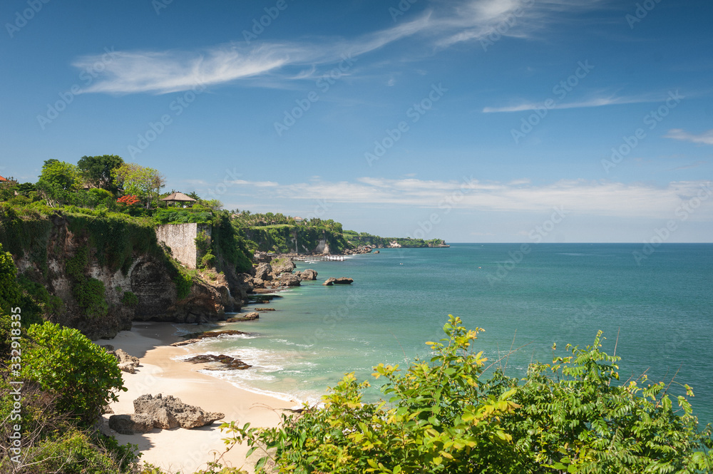 Beach and beautiful views of the cliffs, splashing waves and nature. Beach and beautiful views of the cliffs, splashing waves and nature.