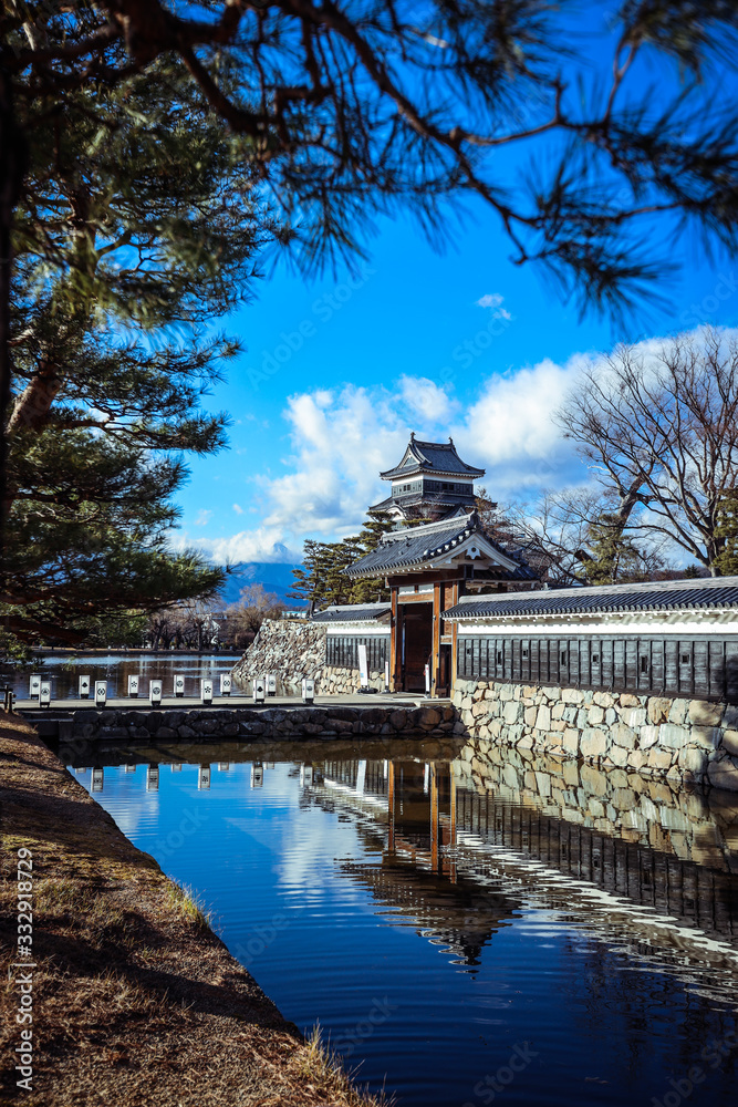 Amazing View to the Matsumoto Castle, Japan