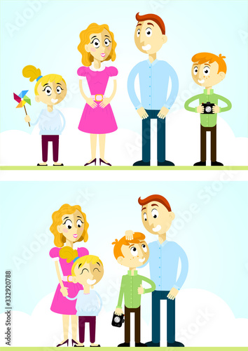 Family time - vector