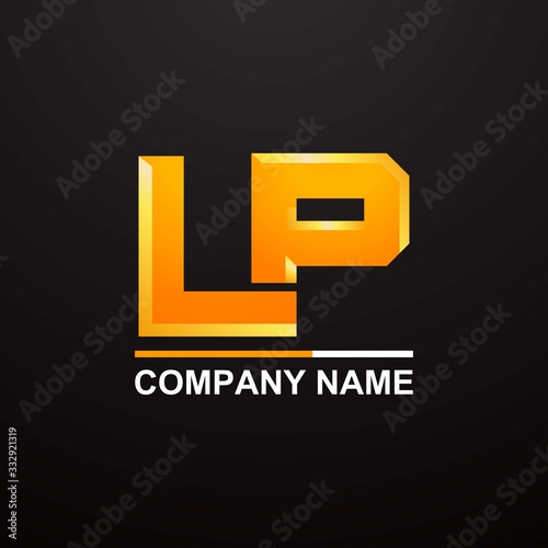 LP initial logo monogram designs modern templates sign, logo, abstract, symbol, initial, letter, icon, design, business .