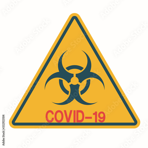 Prohibition icon shape. biological hazard risk logo symbol. Contamination epidemic virus da