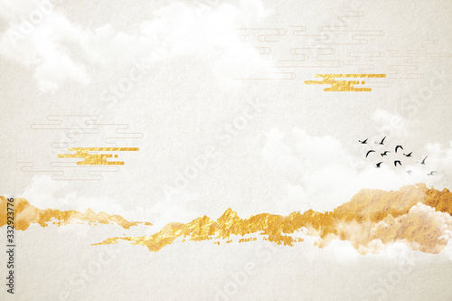 Modern digital art of Chinese landscape painting