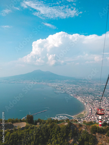 italy heights from cable car 