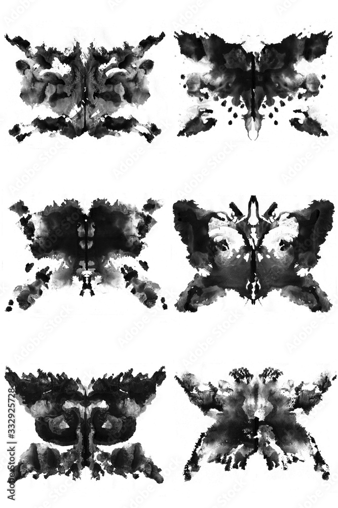 Rorschach test art  psychology artwork