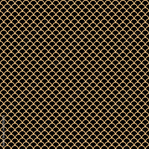 Seamless pattern background created by geometric object set to pattern like dragon scales