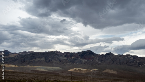view on Death valley mountain park