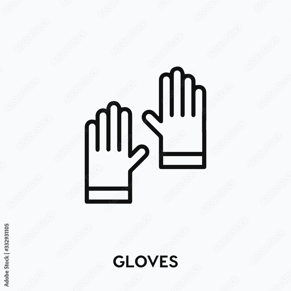 gloves icon vector. gloves symbol sign gloves icon vector. gloves symbol sign