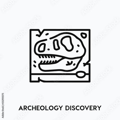 archeology discovery icon vector. archeology symbol sign