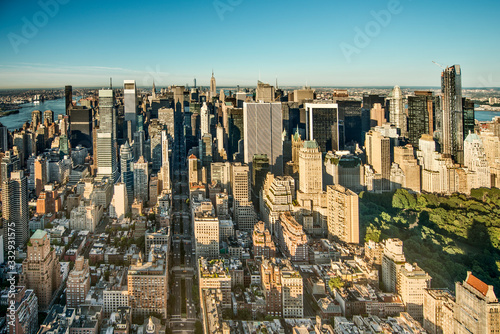 NYC aerial skyline