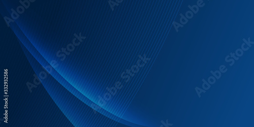Dark Blue Business Presentatio Background with light and line