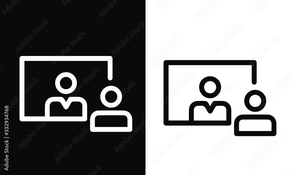 E-Learning Icons vector design black and white E-Learning Icons vector design black and white
