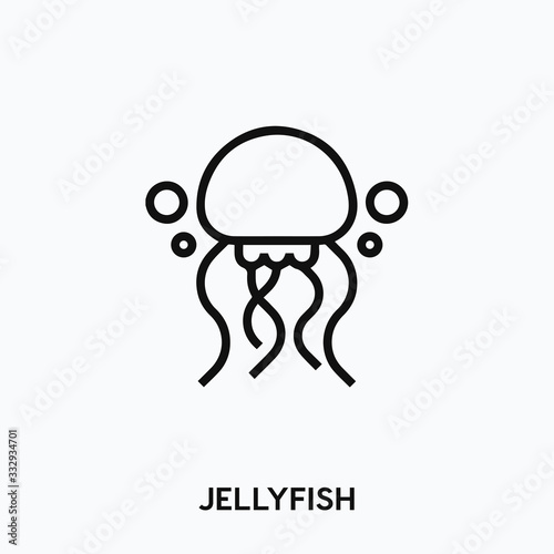 jellyfish icon vector. medusa icon vector symbol illustration. Modern simple vector icon for your design. jellyfish icon vector	