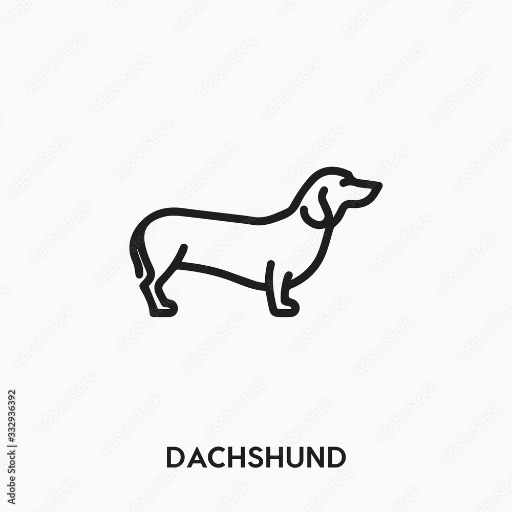 dachshund icon vector. dachshund icon vector symbol illustration. Modern simple vector icon for your design. dachshund icon vector dachshund icon vector. dachshund icon vector symbol illustration. Modern simple vector icon for your design. dachshund icon vector