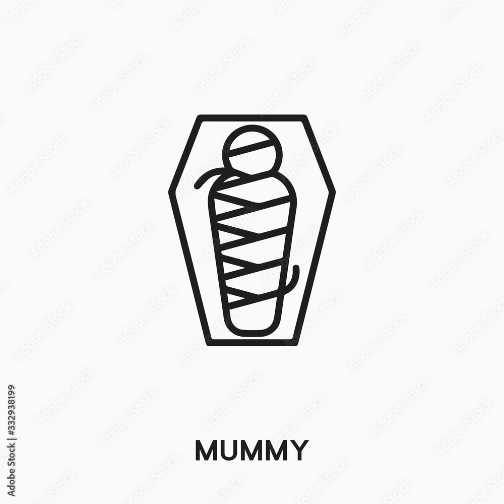 mummy icon vector. mummy symbol sign mummy icon vector. mummy symbol sign