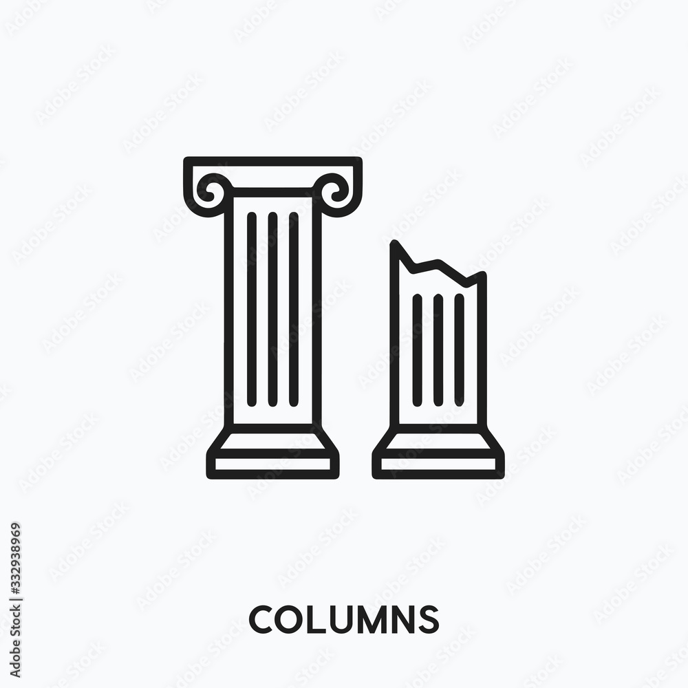 columns icon vector. roman architecture icon vector symbol illustration. Modern simple vector icon for your design. roman architecture icon vector columns icon vector. roman architecture icon vector symbol illustration. Modern simple vector icon for your design. roman architecture icon vector
