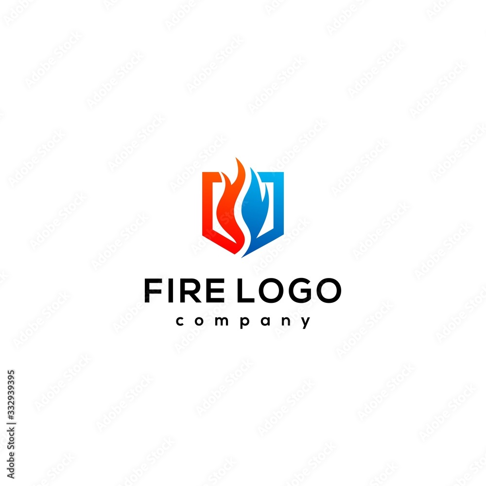 Fire Flame Logo design vector template drop silhouette Fire Flame Logo design vector template drop silhouette