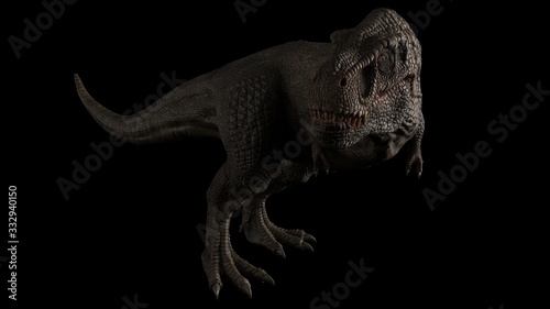 3D rendering of Dinosaur , isolated on white background. © racksuz