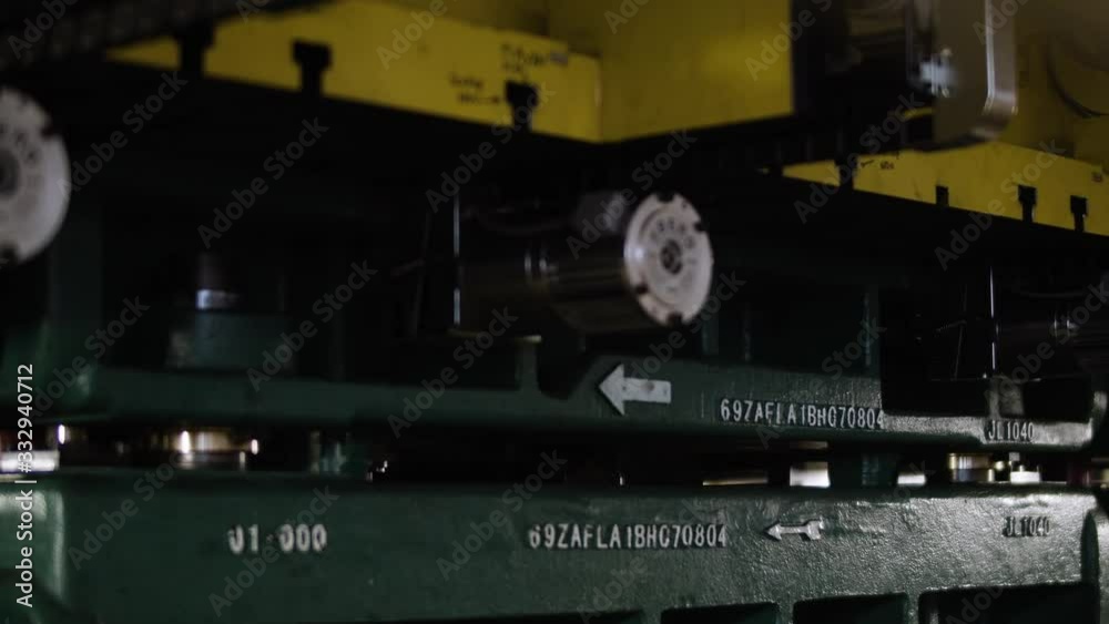 Automobile manufacturing industry. Pressing metal sheet for custom car parts Automobile manufacturing industry. Pressing metal sheet for custom car parts
