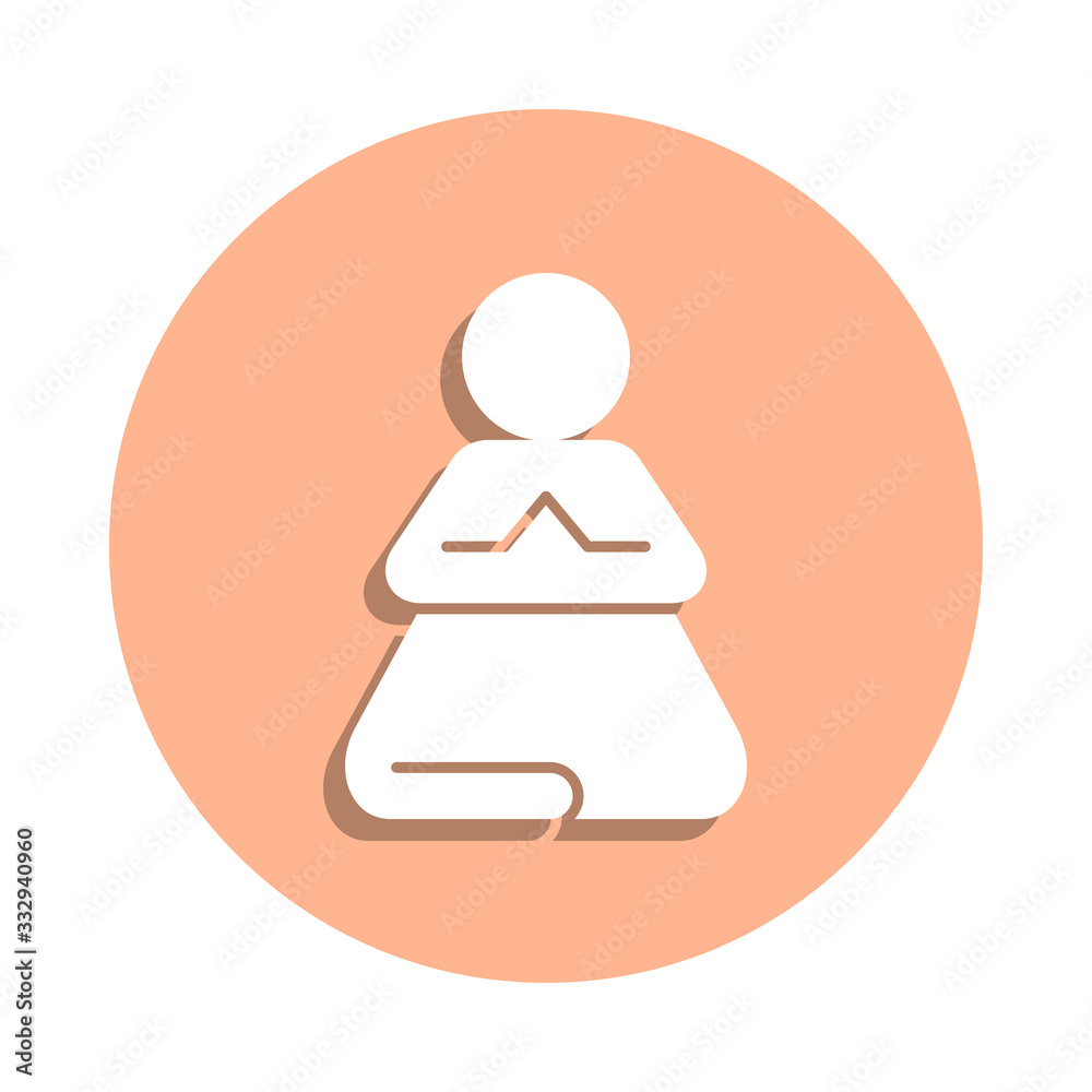 Fast, meditation, training, yoga badge icon. Simple glyph, flat vector of peace and humanrights icons for ui and ux, website or mobile application Fast, meditation, training, yoga badge icon. Simple glyph, flat vector of peace and humanrights icons for ui and ux, website or mobile application